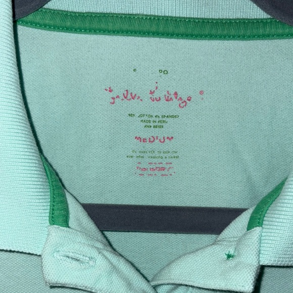 Lilly Pulitzer Mint Green Polo Shirt size Medium - Picture 4 of 10